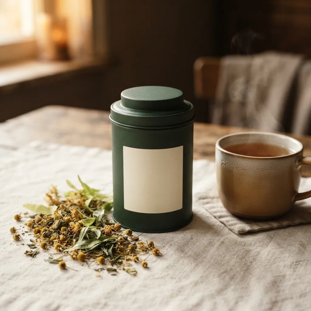 Infusion Nuit Calme, verveine, tilleul et camomille pour le soir.